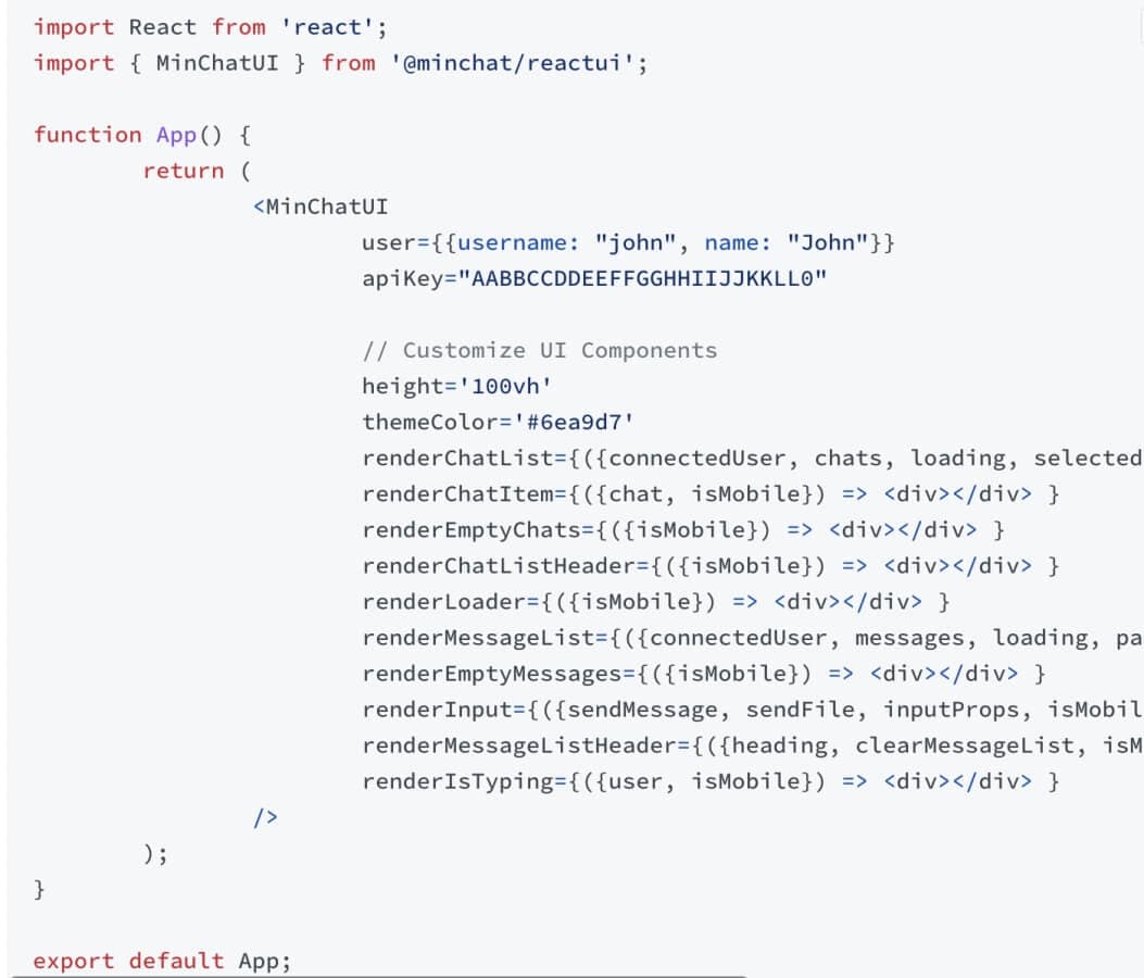 Whats New: Customizable React UI in MinChat UI SDK